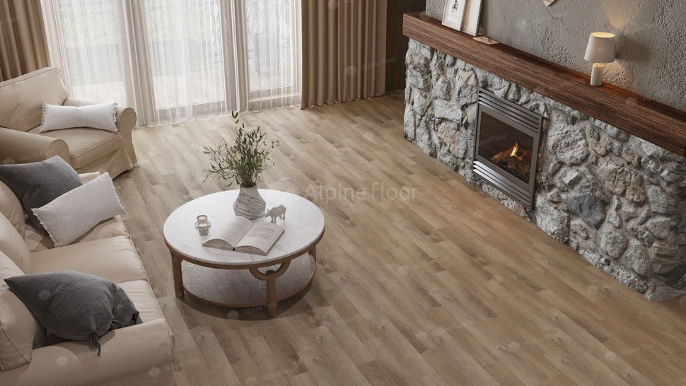 Виниловая плитка "Alpine Floor" Parquet LVT Дуб Синистра (590*118*2,5 мм) — купить в Братске