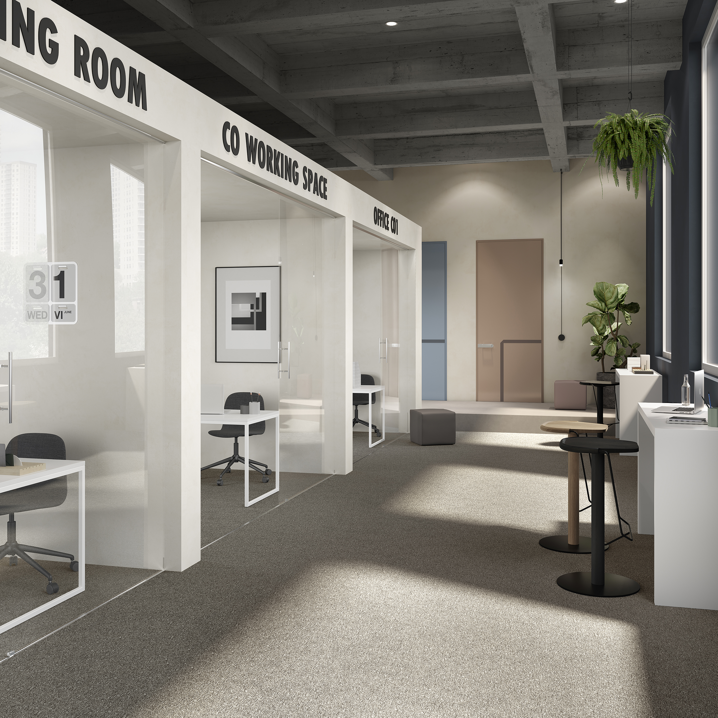 Ковровая плитка Medusa Tile 40 (500*500*5 мм) — купить в Братске