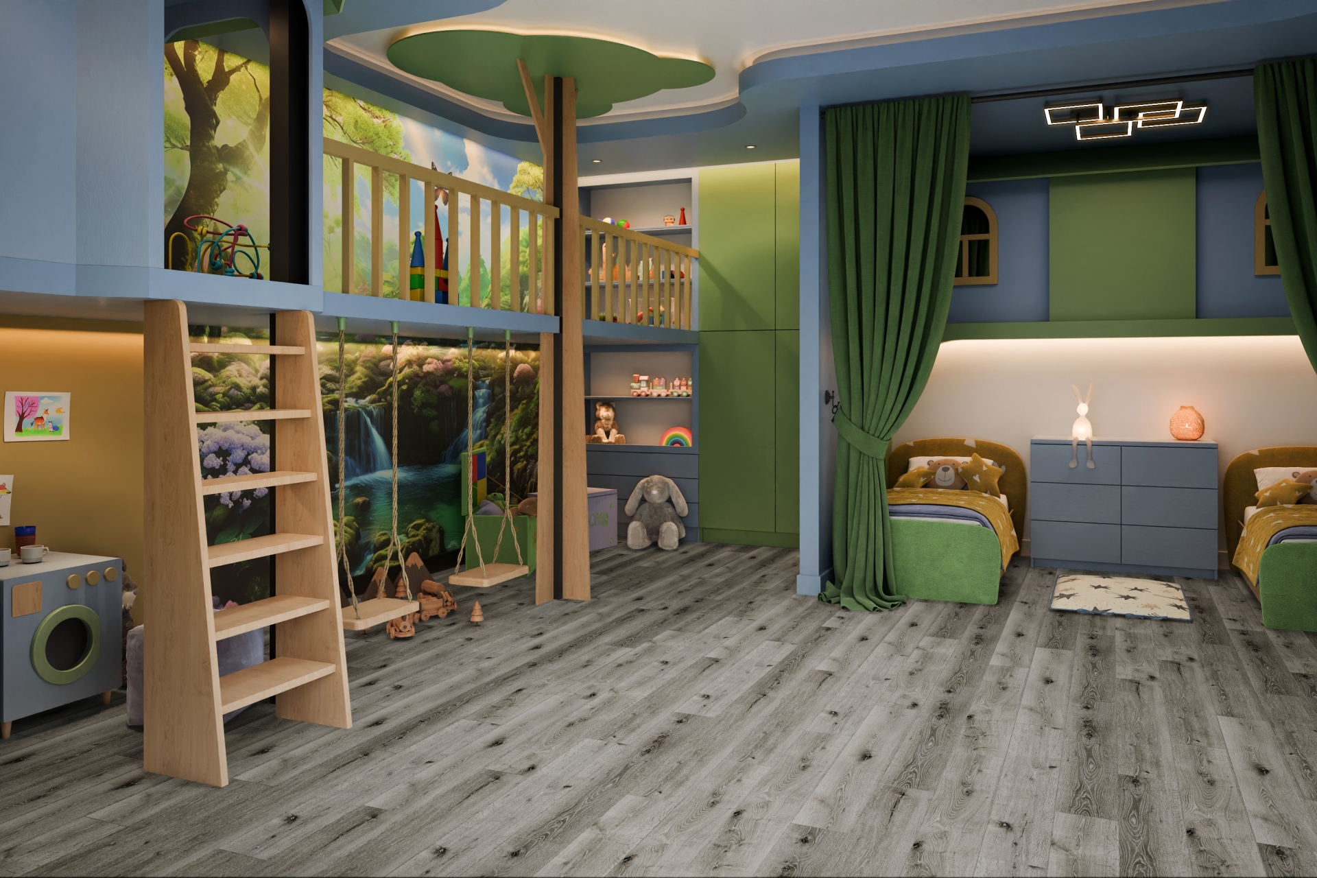 Усовершенствованная кварц-виниловая плитка «Damy Floor» Дуб Состаренный Серый (1227*187*2,5 мм) — купить в Братске