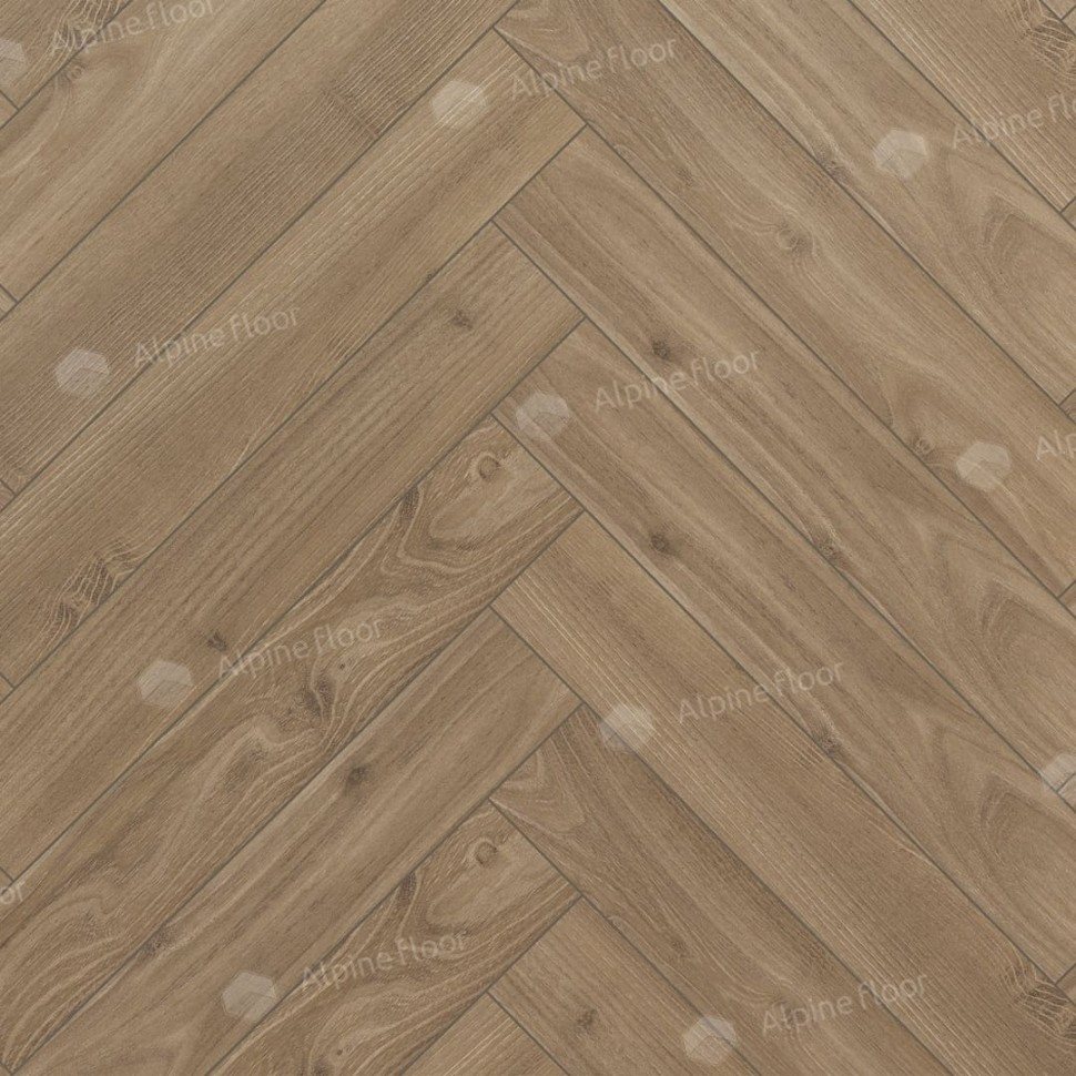 Ламинат "Alpine Floor" Herringbone 12 Дуб Калабрия (600*100*12 мм) — купить в Братске