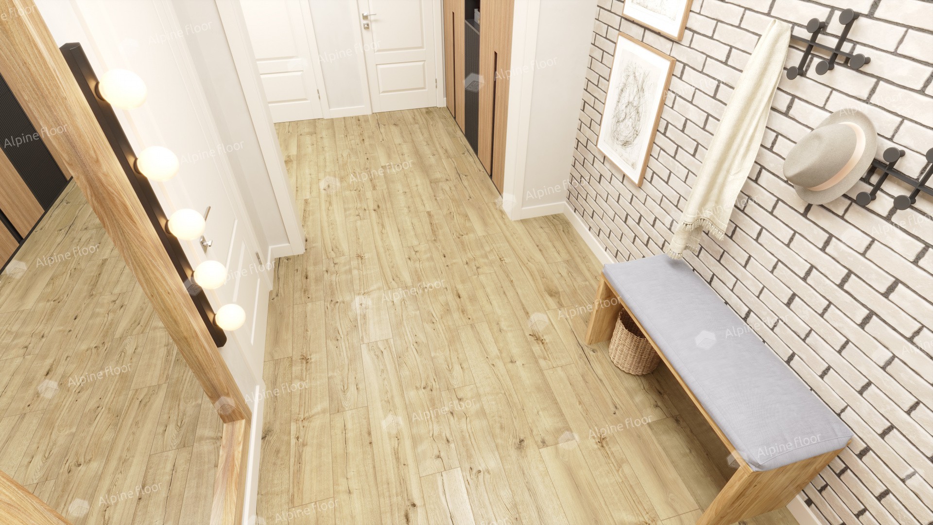 Ламинат "Alpine Floor" Дуб Эмпуриабрава (1285*192*8 мм) — купить в Братске