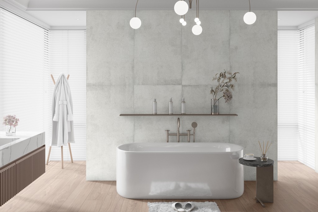 Керамогранит "Ennface" 600*1200 Touch Glacier Матовый, Рельефный Светло-серый — купить в Братске