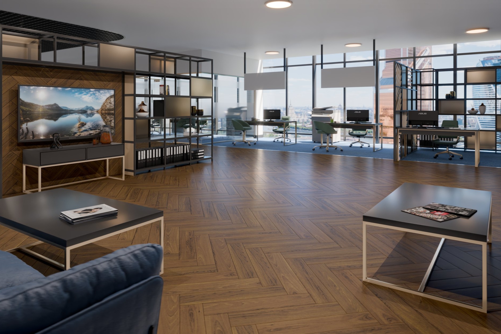 Инженерный паркет «Damy Floor» Ореховый (укладка елочкой) — купить в Братске