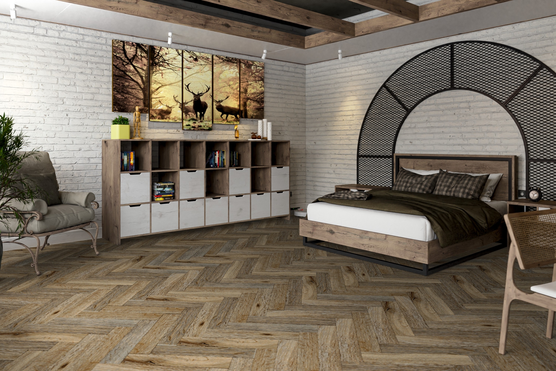 Усовершенствованная кварц-виниловая плитка «Damy Floor» Ковентри (590*118*2,5 мм) — купить в Братске