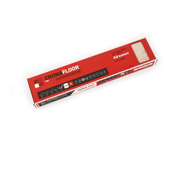Виниловый ламинат SPC "Cronafloor" Herringbone Дуб Дижон (640*128*4,5 мм) — купить в Братске