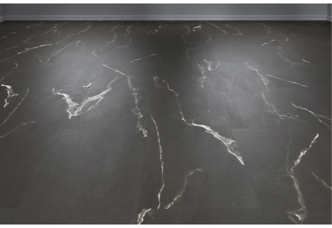 Кварц-винил Эбонитовый Мрамор (914,4*457,2*2,5 мм) — купить в Братске