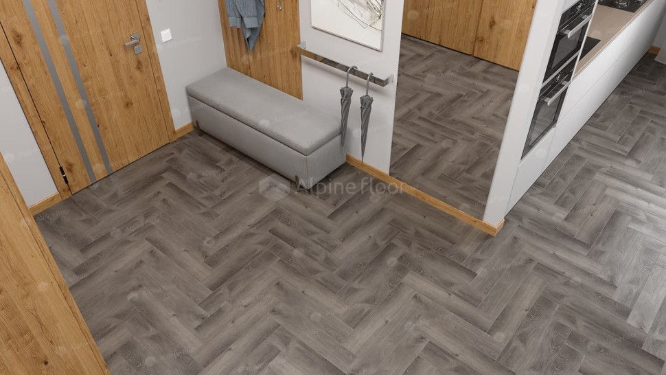 Виниловая плитка "Alpine Floor" Parquet LVT Дуб Мерга (590*118*2,5 мм) — купить в Братске