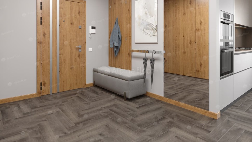 Виниловая плитка "Alpine Floor" Parquet LVT Дуб Мерга (590*118*2,5 мм) — купить в Братске