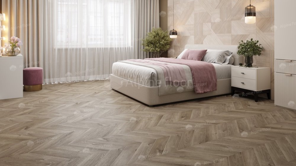 LVT плитка "Alpine Floor" Дуб Натуральный Отбеленный (555*127*2,5 мм) — купить в Братске