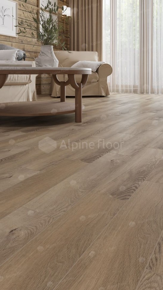 Виниловая плитка "Alpine Floor" Parquet LVT Дуб Синистра (590*118*2,5 мм) — купить в Братске