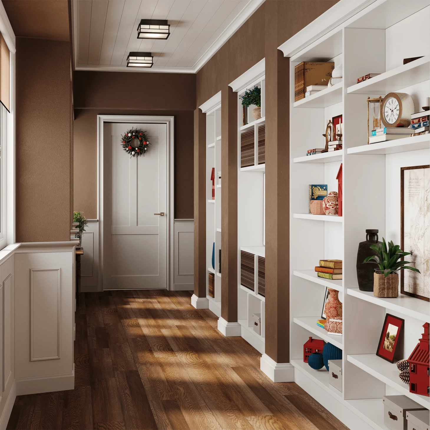 SPC плитка для пола Орех (1220*180*5 мм) — купить в Братске