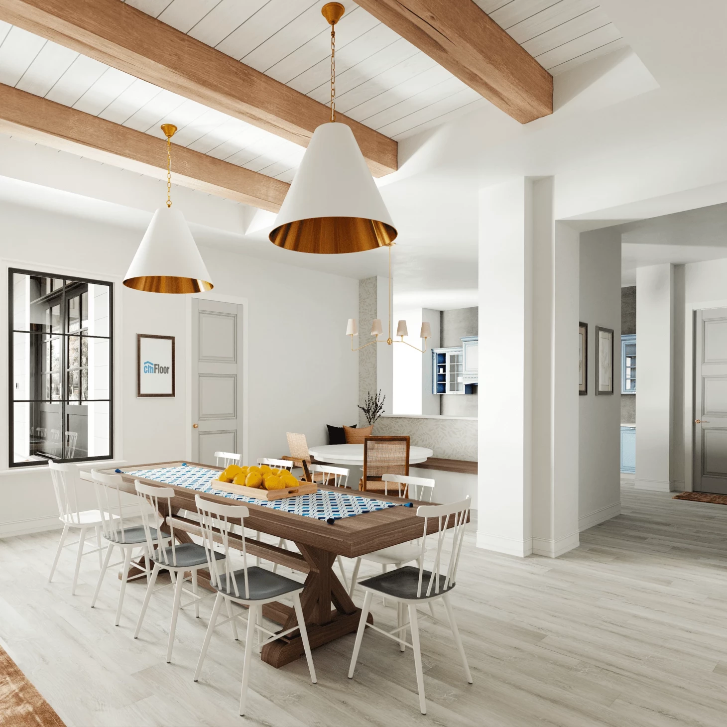 SPC плитка для пола Дуб Ледяной (1220*180*4 мм) — купить в Братске