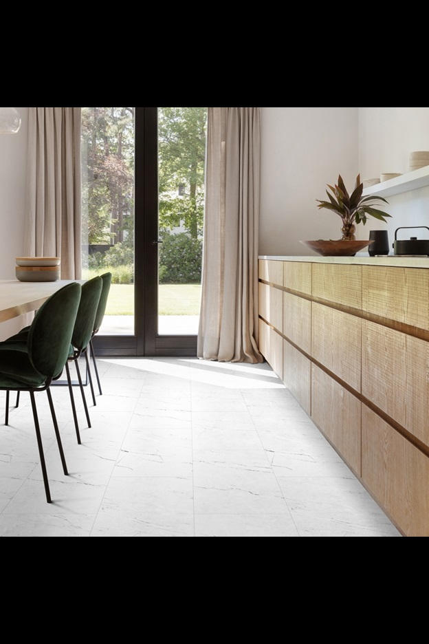 Замковая ПВХ плитка Carrara Marble 112 (610*303*5 мм) — купить в Братске