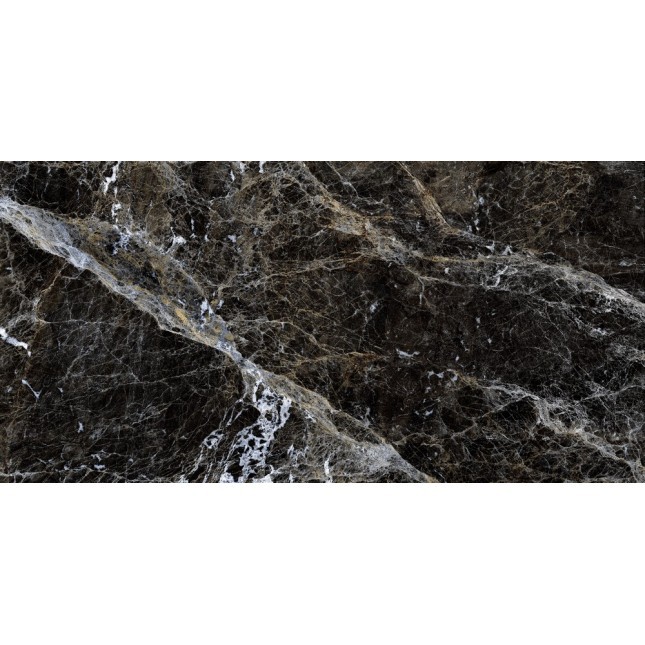 Керамогранит "Gresse" 600*1200 Simbel Carbon Чёрно-белый Мрамор — купить в Братске