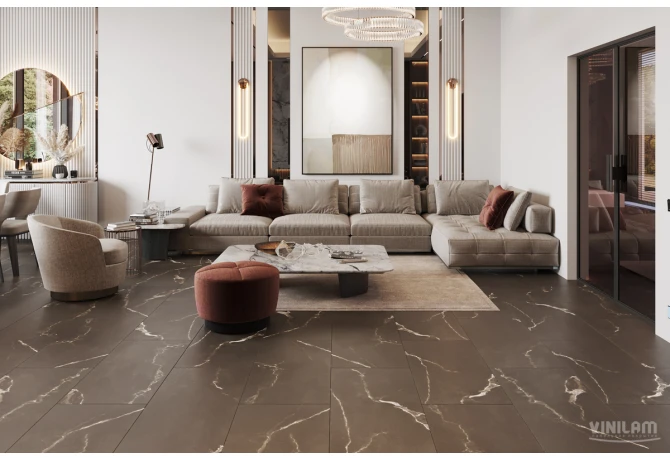 Кварц-винил Эбонитовый Мрамор (914,4*457,2*2,5 мм) — купить в Братске