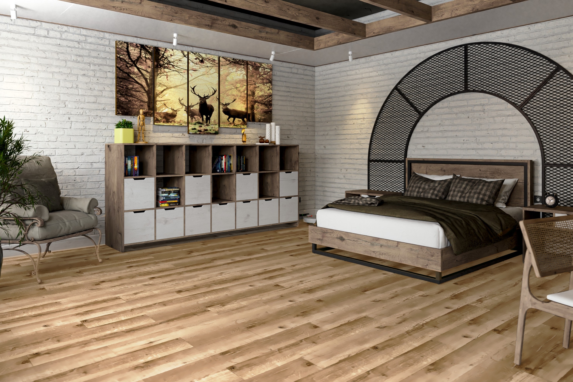 SPC ламинат «Damy Floor» Дуб Изысканный (1220*180*4 мм) — купить в Братске