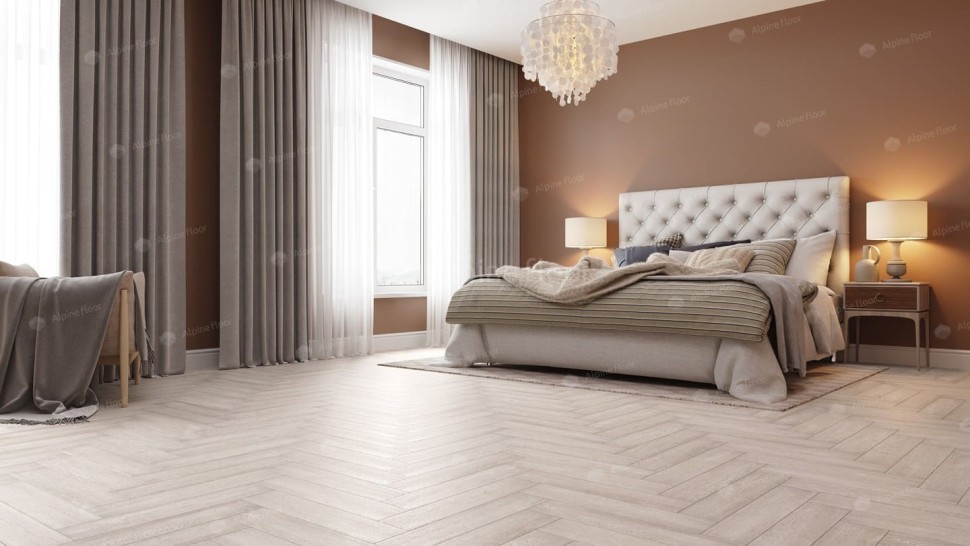 Виниловая плитка "Alpine Floor" Parquet LVT Голубой Лес (590*118*2,5 мм) — купить в Братске